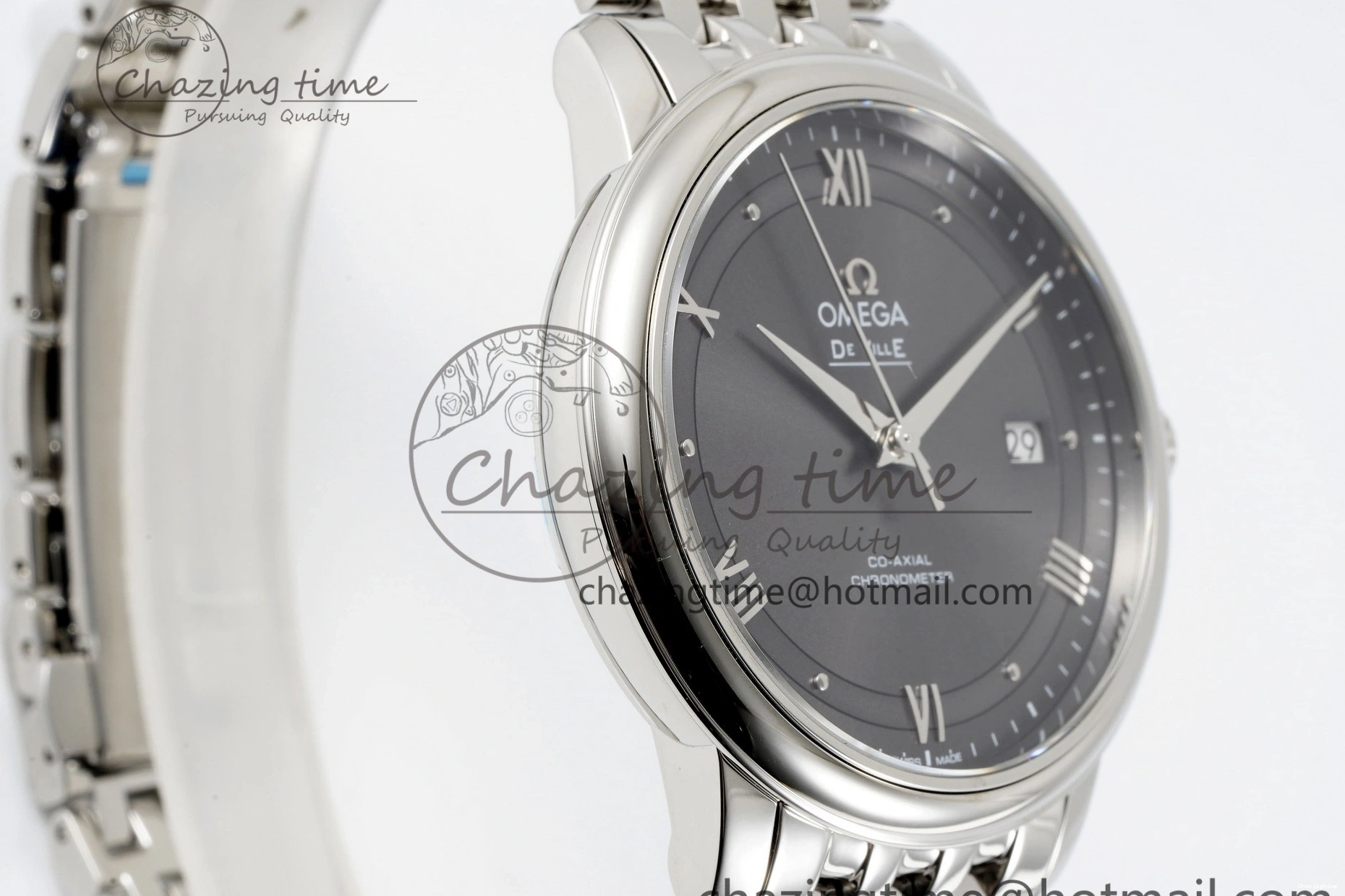 0101 Bold De Ville SS TWF 1:1 Best Edition Gray Dial on SS Bracelet MIYOTA 7840